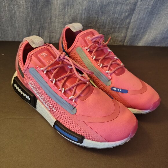 Adidas NMD R1 ATA Flow Running Sneakers Mens 9.5 Hazy Rose Pink Athletic Shoes - Picture 7 of 7